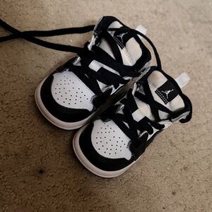 Nike Kids Black and White air Jordan’s